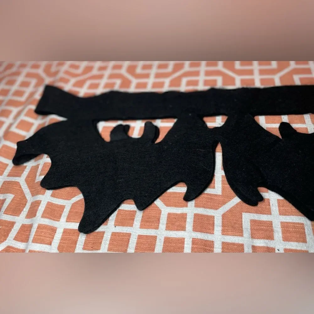 👻🎃👻 3 NEW! Halloween Decorative Felt Banners Ghost Bats & Witches